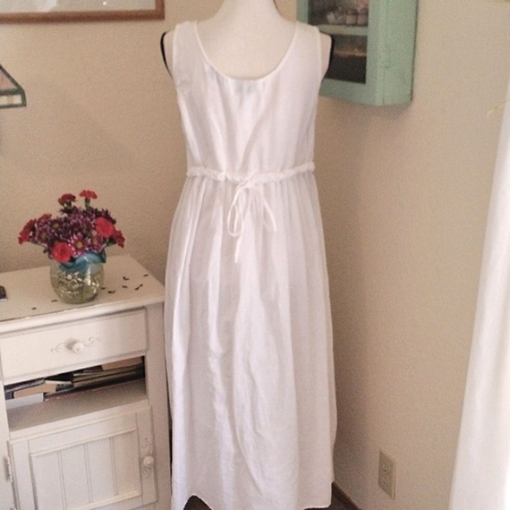 Karin Stevens White Cotton Blend Dress - Picture 7 of 11
